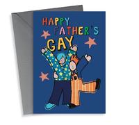 Cute Father's Day Card - Happy Father's Gay - Two Dad's