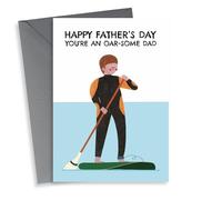 Cute Father's Day Card - Paddleboard - Awesome Dad