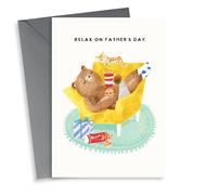 Cute Father's Day Card - Relax - Bear