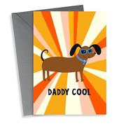 Cute Father's Day Card - Sausage Dog - Daddy Cool