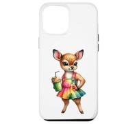 Cute Fawn Deer Tropical Smoothie Drink Summer Case for iPhone 12 Pro Max