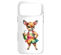 Cute Fawn Deer Tropical Smoothie Drink Summer Case for iPhone 17 Pro Max