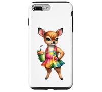 Cute Fawn Deer Tropical Smoothie Drink Summer Case for iPhone 7 Plus/8 Plus