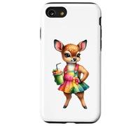 Cute Fawn Deer Tropical Smoothie Drink Summer Case for iPhone SE (2020) / 7/8