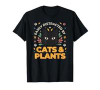 Cute Feline Botanical Succulent Quote for Introvert Women T-Shirt