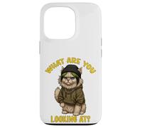 Cute Feline Funny Sarcastic Cat Lady Quote Humor Case for iPhone 13 Pro