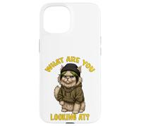 Cute Feline Funny Sarcastic Cat Lady Quote Humor Case for iPhone 15