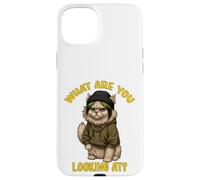 Cute Feline Funny Sarcastic Cat Lady Quote Humor Case for iPhone 15 Plus