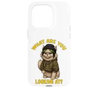 Cute Feline Funny Sarcastic Cat Lady Quote Humor Case for iPhone 15 Pro