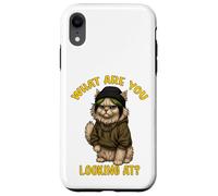 Cute Feline Funny Sarcastic Cat Lady Quote Humor Case for iPhone XR