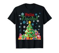 Cute Feliz Navidad Christmas Tree T-Shirt