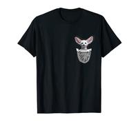 Cute Fennec fox bag peeking happy and T-Shirt