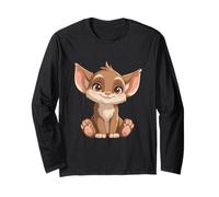 Cute Fennec Fox Cozy Portrait Long Sleeve T-Shirt