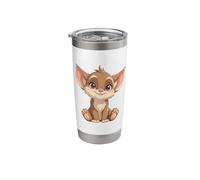 Cute Fennec Fox Cozy Portrait Stainless Steel Insulated Tumbler