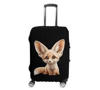 Cute Fennec Fox Luggage Cover Washable Suitcase Protector Anti-Scratch Suitcase Covers Fits 18-32 Inch S
