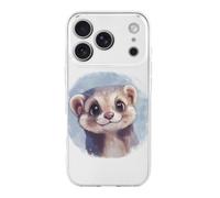 Cute Ferret Phone Case Compatible with 17 Pro | Cute Slim Phones Protective Cover for Women Men