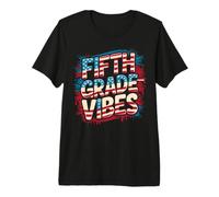 Cute Fifth Grade Vibes Teacher Happy Future Heroes America Premium T-Shirt