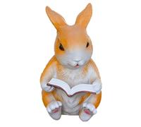 Cute Figurine Hand Painted Sculpture | Home Decoration With Figurines Rabbit for Bookcase Bedside Desk Office Sill Study Room