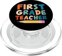 Cute First Grade Teacher - Back To School Classroom Teachers PopSockets PopGrip for MagSafe
