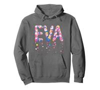 Cute First Name EVA Personalized Girl Nametag Garden Core Pullover Hoodie