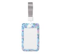 Cute Fish Print Badge Holder with Breakaway Lanyard,Work Name Tag Breakaway Lanyard Id Card Protector Case