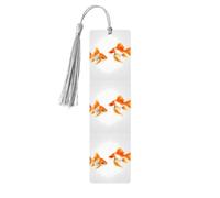 Cute Fish Printing Fashion Wooden Bookmarks 5 Pieces,Rectangle Bookmarks for Adult Perfect for Graduation Gifts