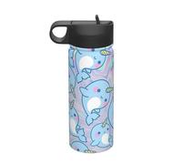 Cute Fish Printing Print 18oz Sports Insulated Kettle Environmental Friendly and Versatile Travel Bottle