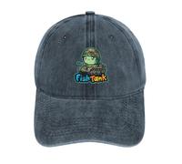 Cute Fish Tank Vintage Baseball Cap Golf Dad Hats Adjustable SnapBack Cap for Men Women Sports Outdoor