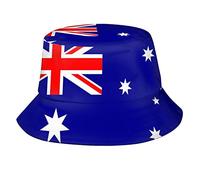 Cute Flag Bucket Hats Fashion Sun Cap Packable Outdoor Patriotic Fisherman Hat for Women Men, Australia-flag C-18, One Size