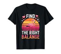 Cute Flamingo Find The Right Balange Sunset T-Shirt