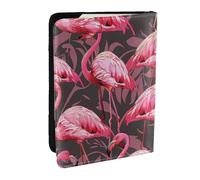 cute flamingo pattern Printed Passport Holder - 6.5 x 4.5 Inch RFID Blocking Travel Wallet,Stylish Passport Cover,Lightweight Document Organizer for Cards