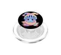 Cute Flamingo Portrait Bird Lover Graphic Pink Glasses Bow PopSockets PopGrip for MagSafe