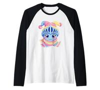 Cute Flamingo Portrait Bird Lover Graphic Pink Glasses Bow Raglan Baseball Tee