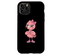Cute Flamingos Coquette Bow Retro Flamingos Kids Girls Case for iPhone 11 Pro