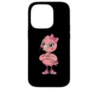 Cute Flamingos Coquette Bow Retro Flamingos Kids Girls Case for iPhone 14 Pro