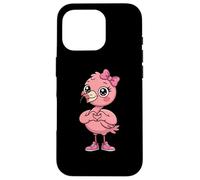 Cute Flamingos Coquette Bow Retro Flamingos Kids Girls Case for iPhone 16 Pro