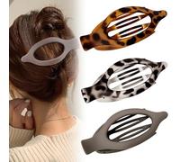 Cute Flat Hair Clips for Women,Matte No Crease Flat Claw Clips, Large Strong Hold Barrettes for Thick & Thin Hair, French Duckbill Styling No-Slip Accessories for Girl(Multicolor-N)