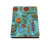 Cute Floral and Owls Notebook A5, Pu Leather Notebooks, Lined Paper Shorthand Notebook 180Pages/90Sheets, A5 Notepads for School, Note Pads for Dairy, Study Essentials Journal Diary