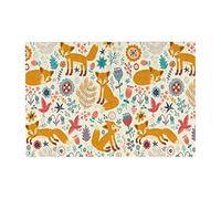 Cute Floral Animal Pattern Puzzle, 300 Piece Jigsaw Puzzl, 15â€X10.2â Wood, Environmentally Friendly, No Odor Challenging, for Adult and Kids Family, Wedding, Graduation, Gift