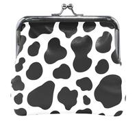 Cute Floral Coin Purse for Men and Women Leather with Kiss Lock Fashion White Polka Dot White Fashion Cow Polka Dot Classic White Fashion Cow Polka Dot Classic, White Fashion Cow Polka Dots, Classic
