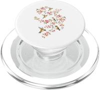Cute Floral Hummingbird Cherry Blossom Spring Birds PopSockets PopGrip for MagSafe