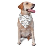 Cute Floral Koala Print Dog Bandana for Small Medium Large Dogs, Adjustable Cute Cat Dogs Kerchief Triangle Bibs Scarf Handkerchief Accessories