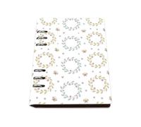 Cute Floral Notebook, Pu Leather Notebooks A5, Lined Paper Boys Notebook 180Pages/90Sheets, Notepads A5 for Office, Lined Journal for Women, Student Essentials University Journal Diary