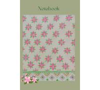 Cute Floral Pattern Notebook: Vintage Flower Art Lined Journal | 6x9 Inches, 120 Pages | Aesthetic Composition Book for Writing, Journaling, and Note-Taking for Women, Teens, and Girls