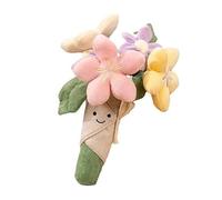 Cute Flower Plush Doll Stuffed Plant Plushie, Soft Flower Plush Bouquet Flowers Decor Funny Gifts for Boys and Girls, Kawaii Gift for Valentines Day, Birthdays, Graduation, Wife, Girlfriend, Mom