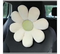 Cute Flower Shaped Car Neck Pillow - Soft Headrest Cushion for Driving & Travel-Beige Flower Neck Pillow