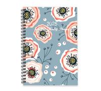 Cute Flowers and Leaves 2026 Diary A5 To Do List Notebook Agenda Ladies Diary 2026 and Journal for Christian Week To View Monthly Year Planner with Dotted Line Note Page Slim