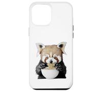 Cute Fluffy Animal Eating Ramen Noodles Design Case for iPhone 12 Pro Max