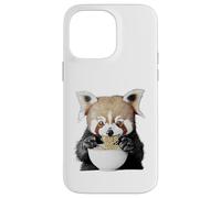 Cute Fluffy Animal Eating Ramen Noodles Design Case for iPhone 14 Pro Max