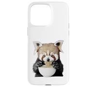 Cute Fluffy Animal Eating Ramen Noodles Design Case for iPhone 15 Pro Max